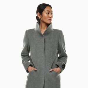 Aritzia / Wilfred The Cocoon Long Coat - Heather  Dark Grey